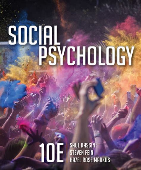 Marginal quotations, examples and applications throughout each chapter, and the concluding Applying <b>Social Psychology</b>. . Social psychology 10th edition answer key